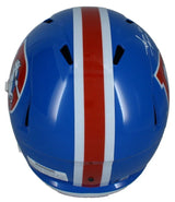 Steve Atwater Autographed Denver Broncos 1975-96 Throwback Speed Full Size Helmet Beckett Witnessed