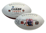 JA'MARR CHASE Autographed/Inscribed "2021 OROY 81 Rec 1,455 yrds" Cincinnati Bengals White Panel Football FANATICS LE 1/25