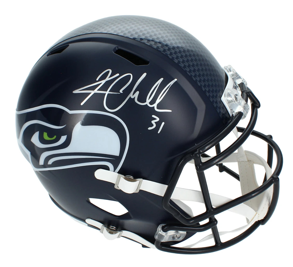 Kam Chancellor Autographed Seattle Seahawks Speed Full Size Helmet Beckett Witnessed