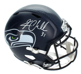 Kam Chancellor Autographed Seattle Seahawks Speed Full Size Helmet Beckett Witnessed