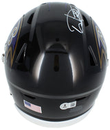 Derrick Henry Autographed Baltimore Ravens Speedflex Midi Helmet Beckett Witnessed