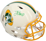 Jordan Love Autographed Green Bay Packers RETRO Speed Authentic Helmet Beckett Witnessed