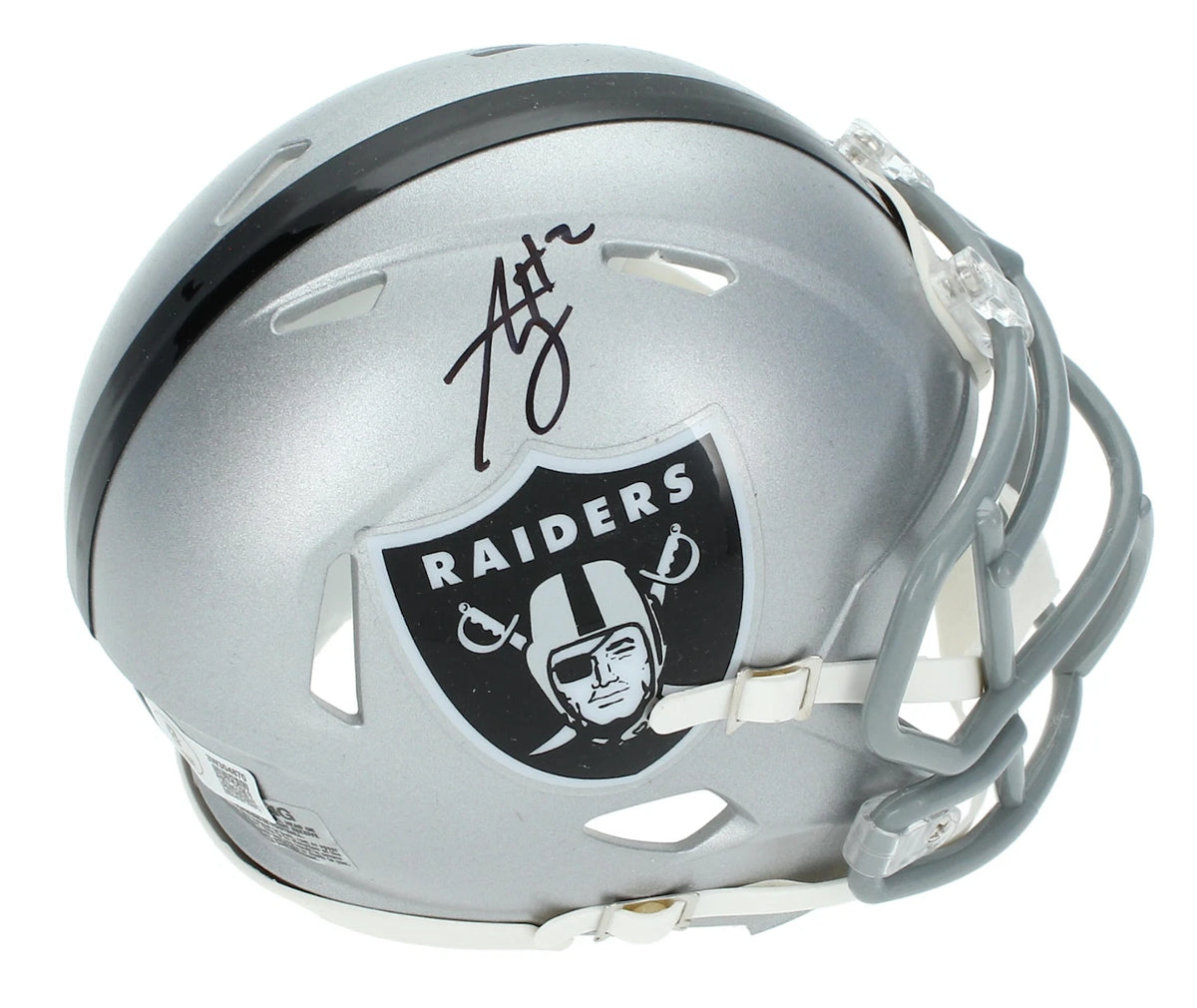Ashton Jeanty Autographed Las Vegas Raiders Speed Mini Helmet Beckett Witnessed