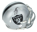 Ashton Jeanty Autographed Las Vegas Raiders Speed Mini Helmet Beckett Witnessed