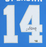 Amon-Ra St. Brown Autographed Detroit Lions Blue Nike F.U.S.E. Limited Jersey Fanatics