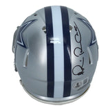 Michael Irvin Autographed Dallas Cowboys Speed Mini Helmet Beckett Witnessed