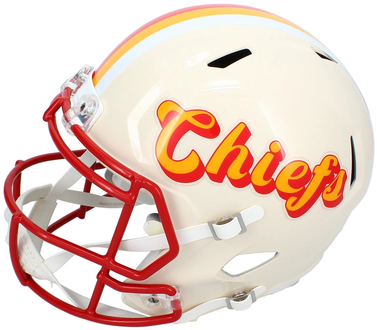 Warren Moon Autographed/Inscribed "HOF '06" Kansas City Chiefs RETRO Speed Full Size Helmet Beckett Witnessed