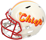 Warren Moon Autographed/Inscribed "HOF '06" Kansas City Chiefs RETRO Speed Full Size Helmet Beckett Witnessed