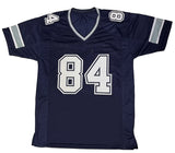 Jay Novacek/Inscribed "3x SB Champs" #84 Navy Custom Jersey Beckett Witnessed