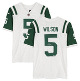 Garrett Wilson Autographed New York Jets 2024 White Nike Alternate Limited Jersey Fanatics