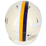 Justin Jefferson Autographed Minnesota Vikings RETRO Speed Authentic Helmet Beckett Witnessed