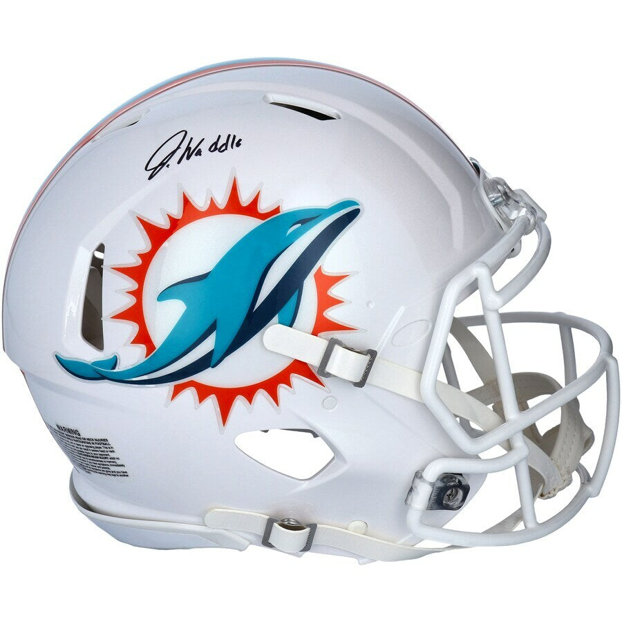 Jaylen Waddle Autographed Miami Dolphins Speed Authentic Helmet Fanatics