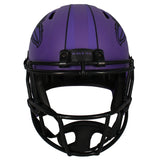 Zay Flowers Autographed Baltimore Ravens RAVE Speed Full Size Helmet Beckett Witnessed