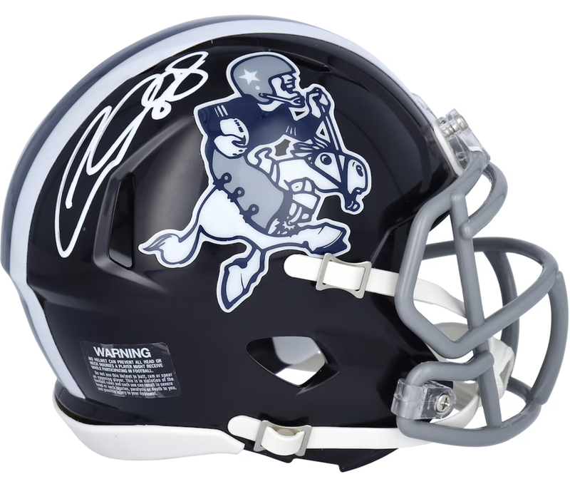 CeeDee Lamb Autographed Dallas Cowboys Cowboy Joe Speed Mini Helmet Fanatics