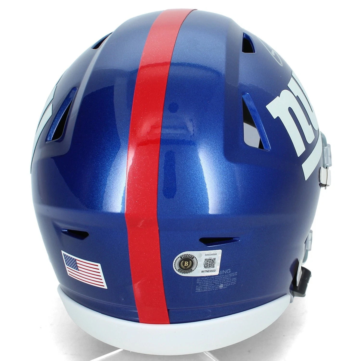 Lawrence Taylor Autographed York Giants Speedflex Midi Helmet Beckett Witnessed