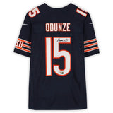 Rome Odunze Autographed Chicago Bears Navy Nike Vapor F.U.S.E. Limited Jersey Fanatics