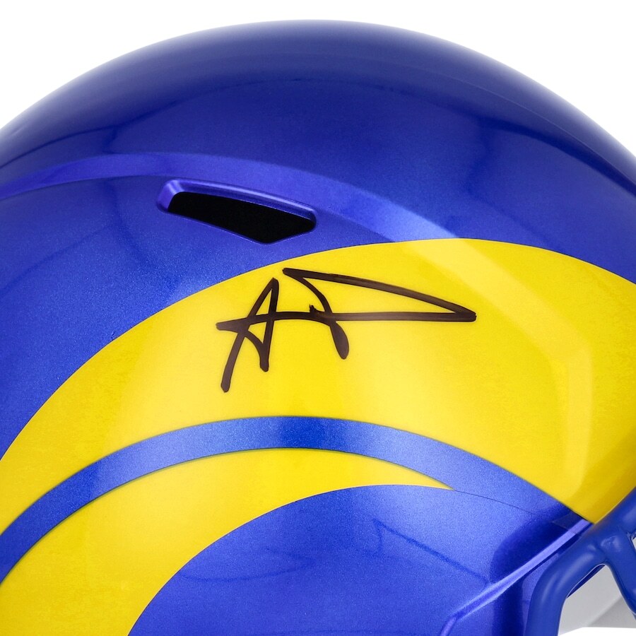 AARON DONALD Autographed Los Angeles Rams Speed Full Size Helmet FANATICS