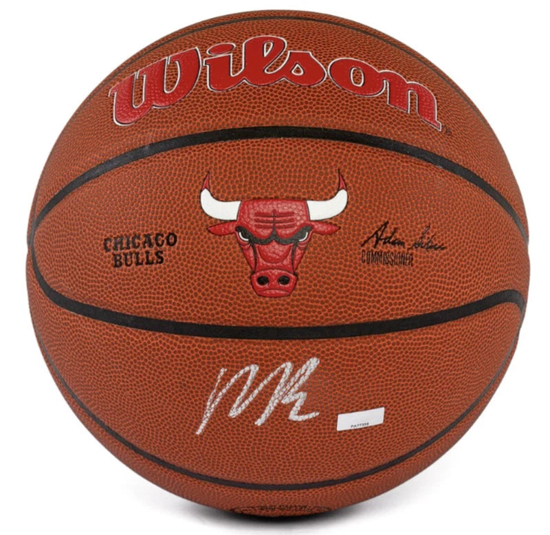 Matas Buzelis Autographed Chicago Bulls Wilson Team Alliance Replica Basketball Panini