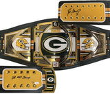 Brett Favre Autographed/Inscribed "SB XXXI Champs" Green Bay Packers Green Bay Packers Championship Belt LE 4 GDL/Beckett