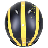 Tom Brady Autographed Michigan Wolverines Speed Authentic w/Visor Fanatics