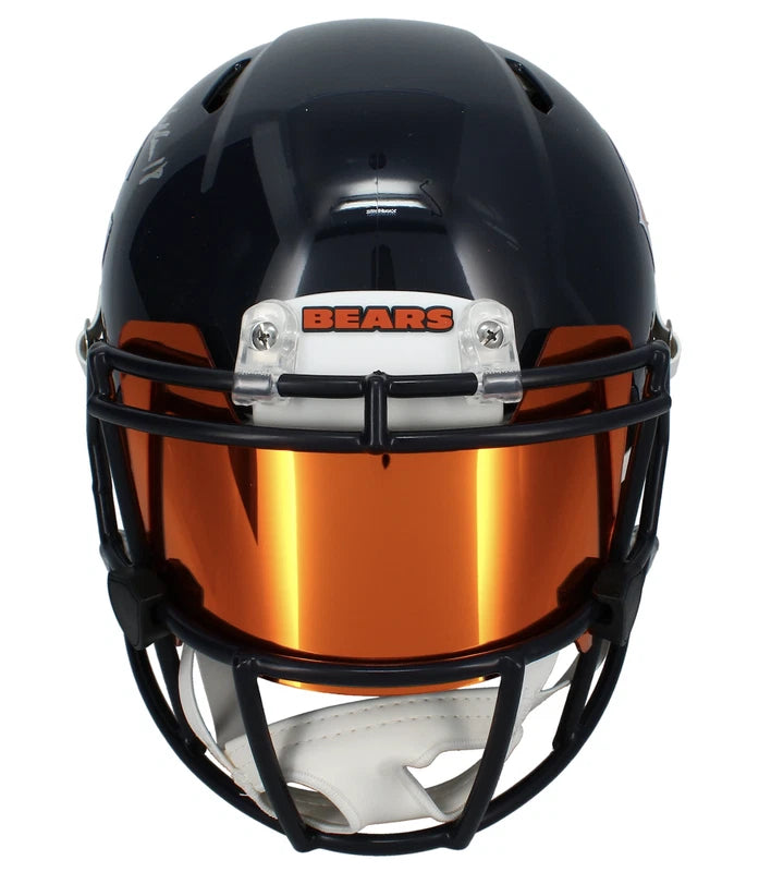 Caleb Williams Autographed Chicago Bears Speed Authentic Helmet with Visor & 3D Bumpers Fanatics