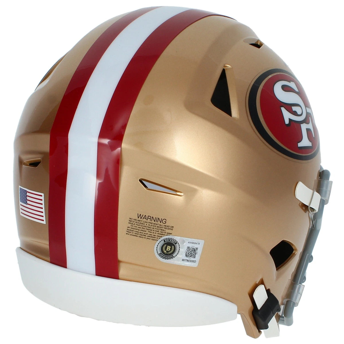 Nick Bosa Autographed San Francisco 49ers Speedflex Midi Helmet Beckett Witnessed