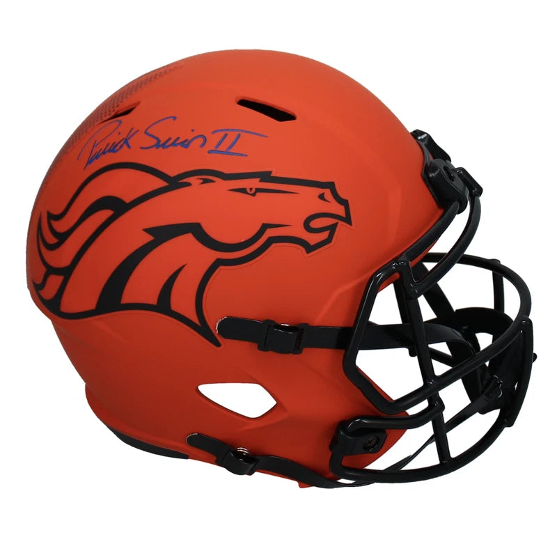 Patrick Surtain II Autographed Denver Broncos RAVE Speed Full Size Helmet Beckett Witnessed
