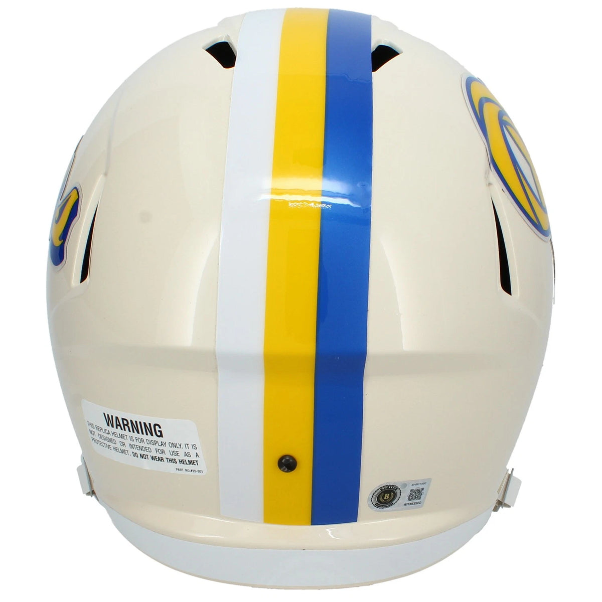 Matthew Stafford Autographed Los Angeles Rams RETRO Speed Full Size Helmet Beckett Witnessed