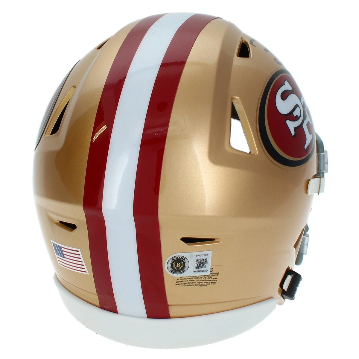 Brock Purdy Autographed San Francisco 49ers Speedflex Midi Helmet Helmet Beckett Witnessed