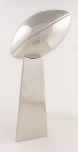 Tom Brady Autographed New England Patriots Hand-Painted Cut Mini Lombardi Trophy LE 2/12