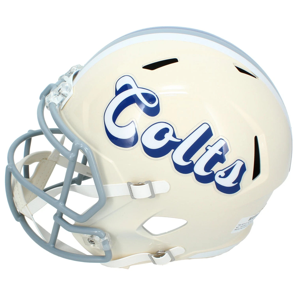 Jonathan Taylor Autographed Indianapolis Colts RETRO Speed Full Size Helmet Beckett Witnessed