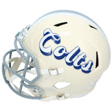 Jonathan Taylor Autographed Indianapolis Colts RETRO Speed Full Size Helmet Beckett Witnessed