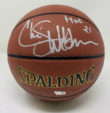 CHRIS WEBBER Autographed/Inscribed "HOF 21" Spalding Indoor/Outdoor Basketball FANATICS