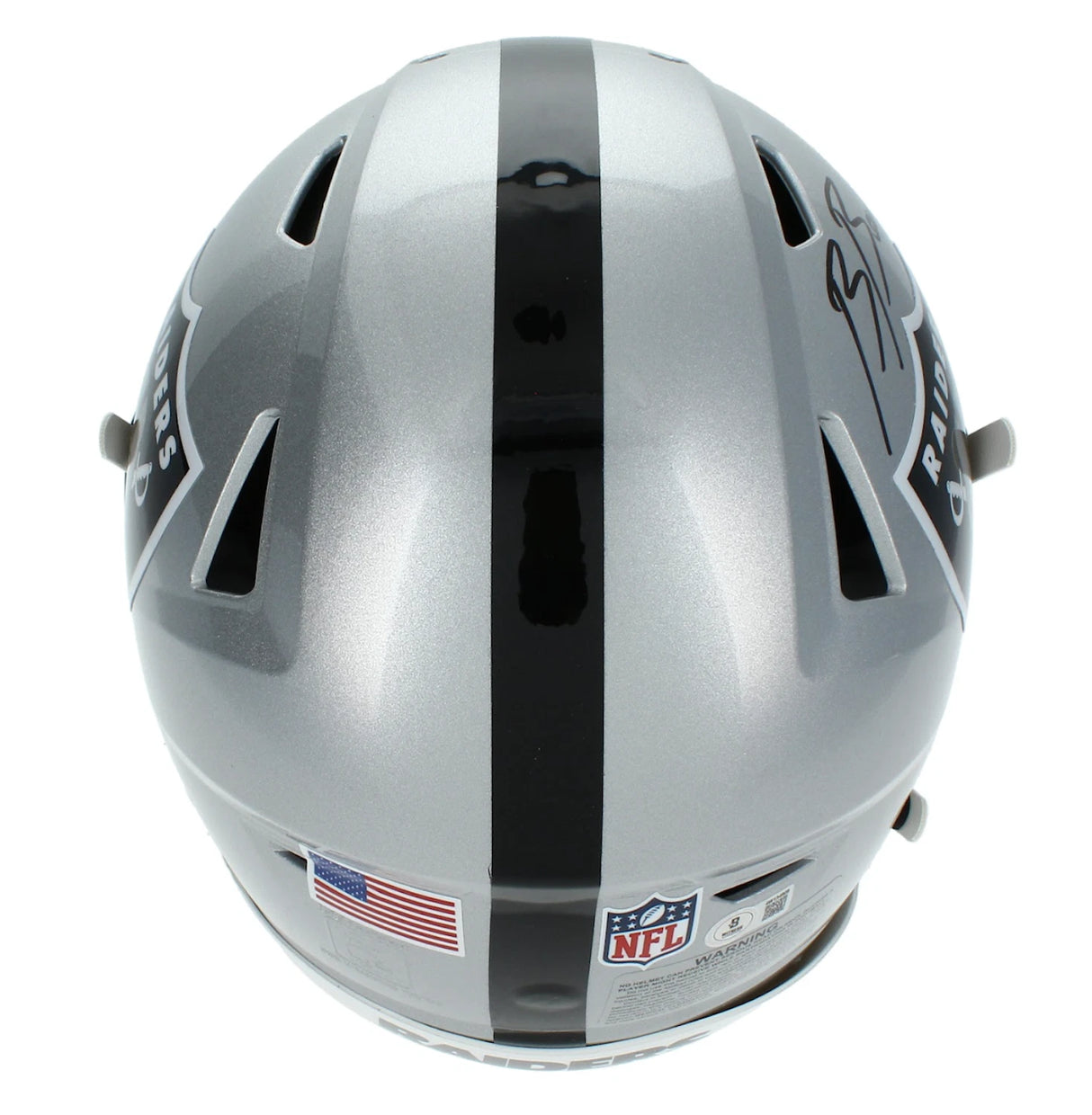 Brock Bowers Autographed/Inscribed "Raider Nation" Las Vegas Raiders Speedflex Authentic Helmet Beckett Witnessed