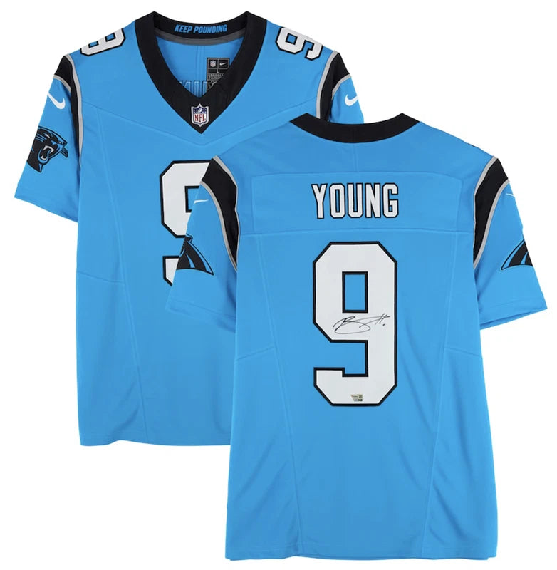 Bryce Young Autographed Carolina Panthers Blue Alternate Nike F.U.S.E. Limited Jersey Fanatics