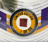 Justin Jefferson Framed Minnesota Vikings 15" x 17" Game Used Football Collage LE 1/50