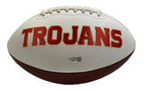 CALEB WILLIAMS Autographed USC Trojans White Panel Football FANATICS