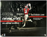 Ceedee Lamb Oklahoma Sooners Career Stats Curve Display 16 x 20 Photograph