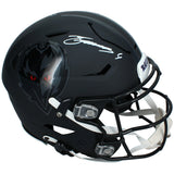 Zay Flowers Autographed Baltimore Ravens Black 2026 Alternate "Darkness" Speedflex Authentic Helmet Beckett Witnessed