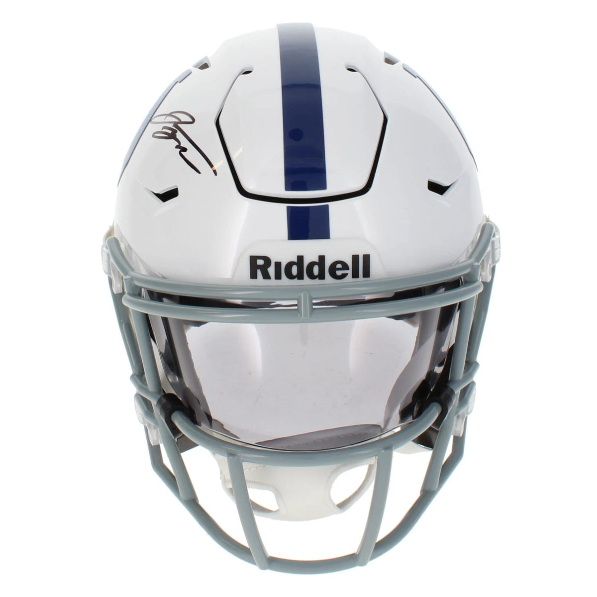 Jonathan Taylor Autographed Indianapolis Colts Speedflex Midi Helmet Beckett Witnessed