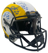 LOS ANGELES RAMS Team Autographed/Inscribed Los Angeles Rams Speed Lunar Eclipse Authentic Helmet FANATICS LE 56