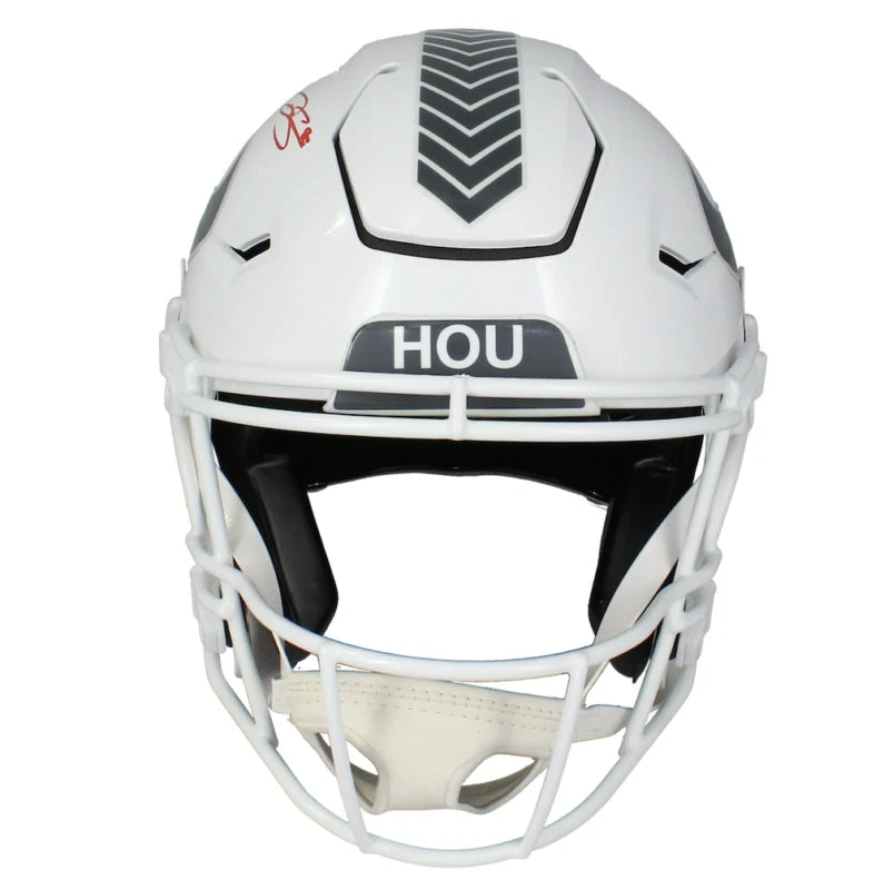 Dalton Schultz Autographed Houston Texans 2024 Salute to Service Speedflex Authentic Helmet Beckett Witnessed