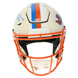 Bo Nix Autographed Denver Broncos RETRO Speedflex Authentic Helmet Beckett Witnessed