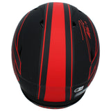 Josh Allen Autographed Buffalo Bills Eclipse Speed Authentic Helmet Beckett Witnessed