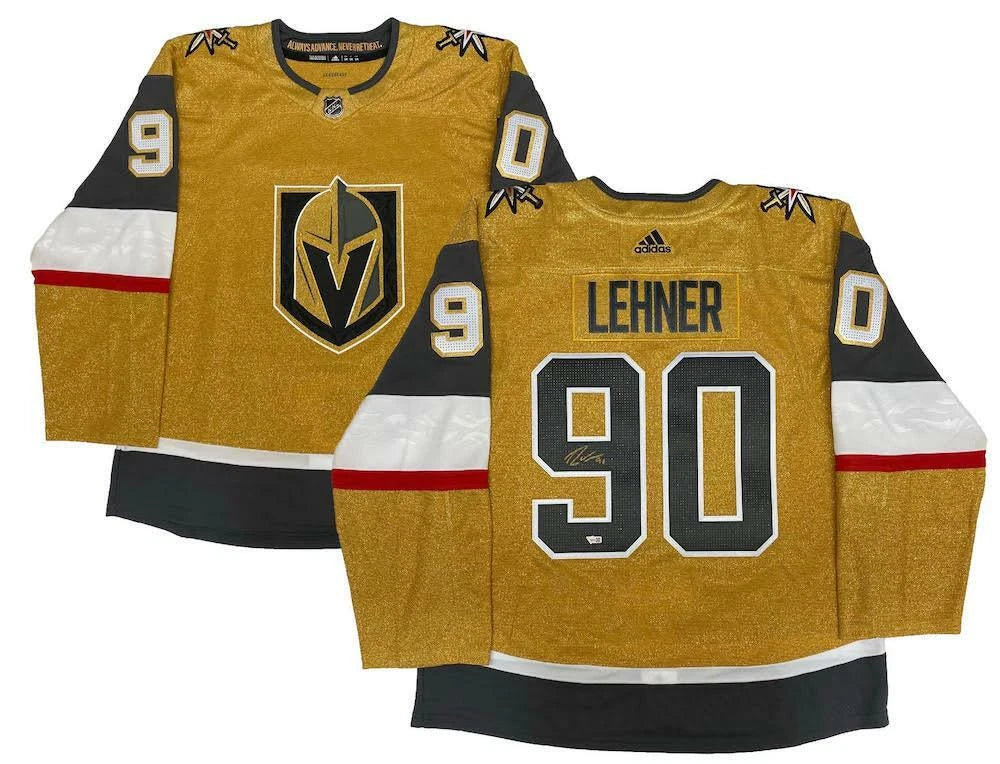 Robin Lehner Autographed Las Vegas Golden Knights Gold Alternate Adidas Jersey Fanatics