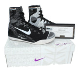 Kobe Bryant Autographed Black/White Nike Elite IX "Black History Month" Shoes Panini