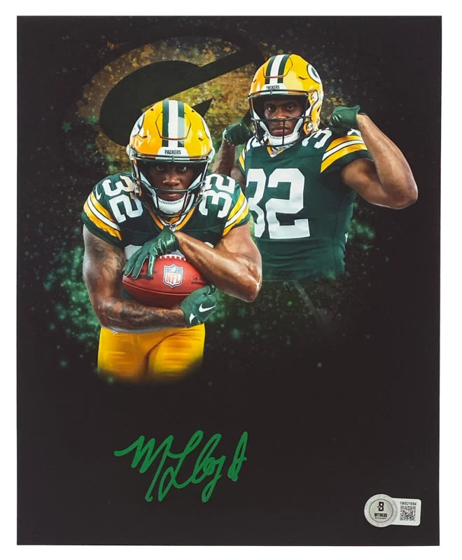 MarShawn Lloyd Autographed (in Green) Green Bay Packers 8" x 10" Collage Photograph Beckett Witnessed