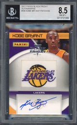 KOBE BRYANT Autographed Los Angeles Lakers 2010-11 Panini Black Friday Logo Patch Card #KB PANINI