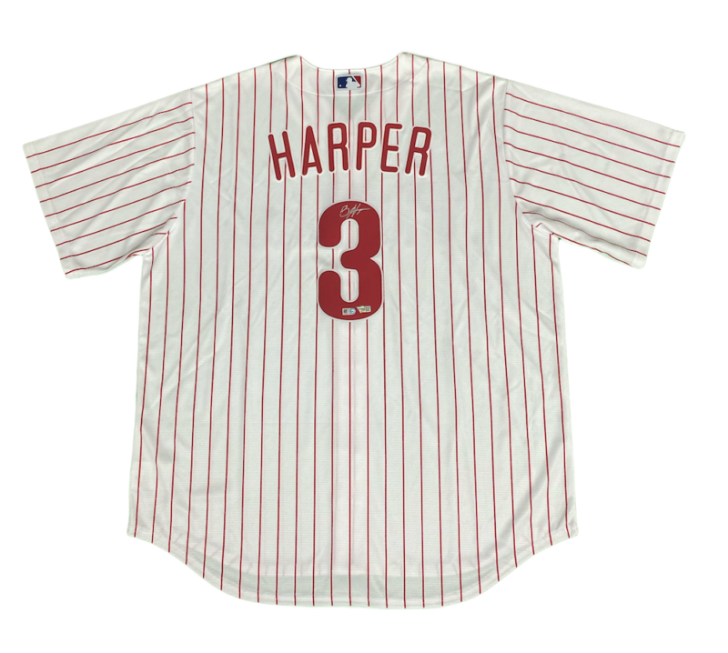 BRYCE HARPER Autographed Philadelphia Phillies Home Jersey FANATICS MLB