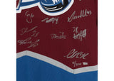 Colorado Avalanche Team Autographed Colorado Avalanche Burgundy Adidas Climalite Authentic Jersey w/22 Stanley Cup Patch Fanatics LE 100